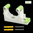thumbnail image 1 of Wall-Mounted Bike Storage Hook for Road & Mountain Bikes - Adjustable, Space-Saving Home Parking Rack with Sturdy Design, Easy Installation, and Durable Construction (White/Green) - Essential Cycling, 1 of 6