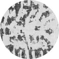 thumbnail image 1 of Ahgly Company Indoor Round Abstract Gray Modern Area Rugs, 4' Round, 1 of 4