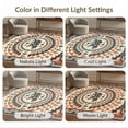 thumbnail image 7 of ODIKA 2'x3' Washable Accent Rug Aztec Border Mens Decorations Reindeer Cabin Cowboy Southwestern Playful for Bedroom, Nursery, RV, Pet Friendly, Bedside Mat, 7 of 7