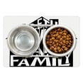 thumbnail image 1 of Family Pet Mat for Food and Water, Together We Make a Family Shaped as a House Lettering Hipster Design, Non-Slip Rubber Mat for Dogs and Cats, 18" X 12", by Ambesonne, 1 of 1