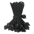 thumbnail image 1 of Cuerdas elásticas de 6 pulgadas con bolas, 60 piezas de cuerdas elásticas con bolas para sujetar lonas para tiendas (negro), 1 of 7
