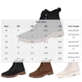 thumbnail image 4 of QSAWXQZ Women's Lace up Ankle Boots Round Toe Low Heel Rugged Boots 7.5, 4 of 8