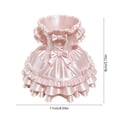 thumbnail image 3 of Princess Dress Desktop Storage Box - 4.3In Plastic Pen Holder, Cute Pink Skirt Organizer for Makeup Brushes Pens, Kawaii Vanity Desk Decor Gift for Women and Teens, Desktop Organizing Decorations, 3 of 6
