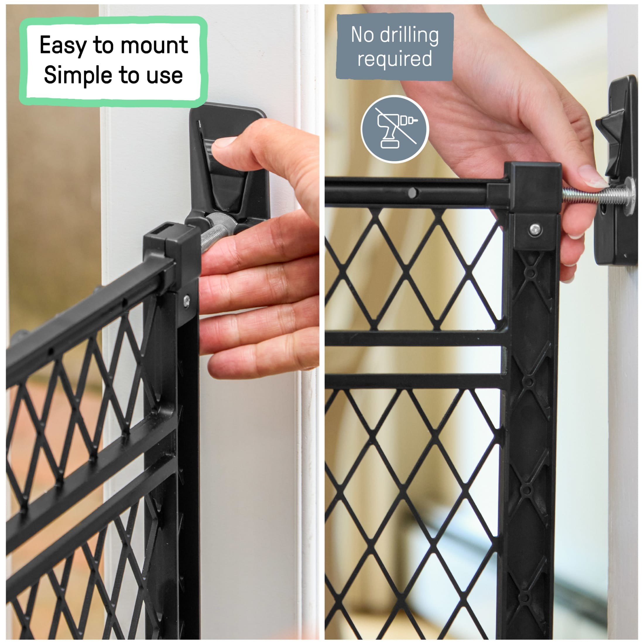 Ingenuity Doorway 42W Series Baby and Dog Gate, 2-PK, Fits 23-42" openings; 24” tall