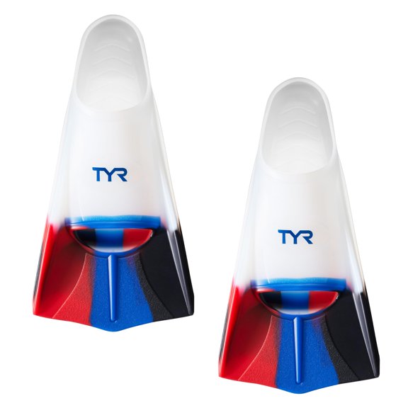 Aletas de natación TYR Stryker de silicona para entrenamiento y carreras