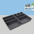 thumbnail image 3 of Boîte de Rangement pour Tiroir 8 Pcs, Partition en Plastique, Combinaison Libre, Petite Boîte de Rangement pour Objets, 3 of 8