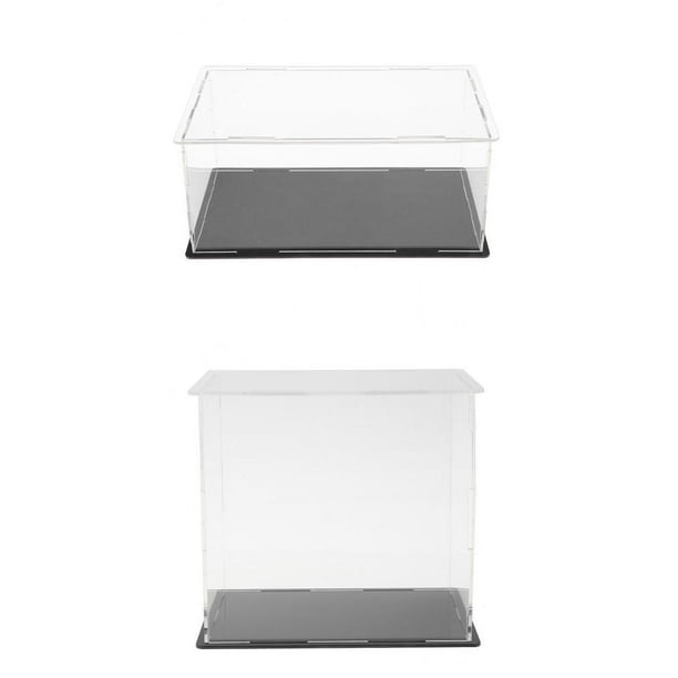 Estuche de muestra,Caja de escaparate de acrílico,Visualización del modelo de figura,Exhibición de vehículos de coche fundido a presión,Escaparate de estatuillas de estatuillas,Caja a