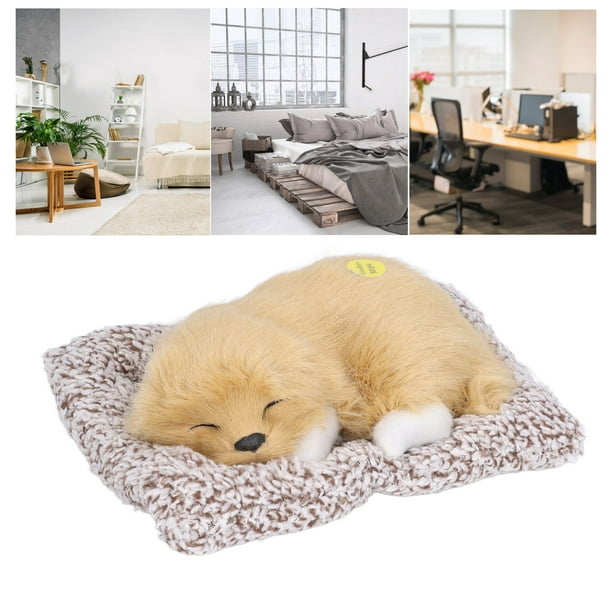 Peluche Interactivo De Perro Durmiendo – Con Latidos Y Movimientos Realistas Al Tacto, De 26x10x20 Cm, Para Niños Y Adultos