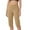 Khaki, variant on Aboser Athletic Capri Yoga Pants for Women High Waist Workout Capris Stretchy Straight Leg Gym Pants Casual Knee Length Cropped Trousers Solid Color Open Buttom Sweatpants with Pockets