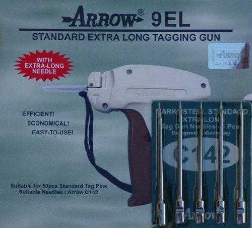 2 Arrow Tag Guns 2 Extra Needles 9S Standard Price Cloth Tagging Attacher 