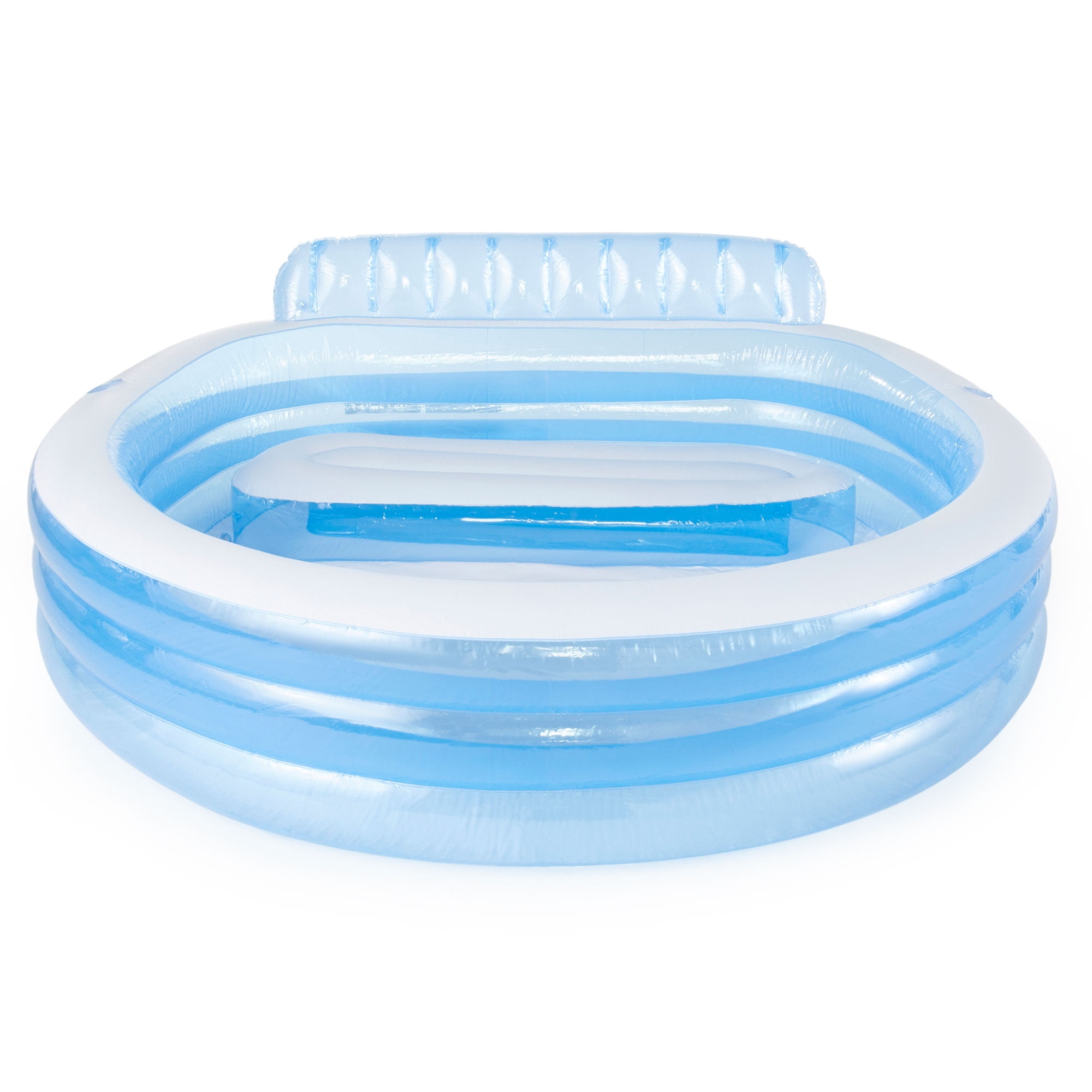 Intex, 2 x 57190EP, Swim Center Inflatable Family Lounge Swimming Pool with Bench 2 Pack, Blue