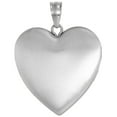 thumbnail image 4 of 1 inch Sterling Silver Plain Heart 4 Picture Locket Necklace for Women 18 inch RL_30H, 4 of 4