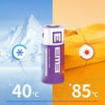 thumbnail image 5 of EEMB 4PACK CR123A Lithium Batteries 3V 1700mAh CR123 Battery with High Capacity for Flashlight Toys Alarm System Non-Rechargeable Battery, 5 of 7