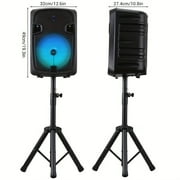 RIDWIND Large Bluetooth Party Speaker with 12 Woofer, Portable Rechargeable Sound System, LED Lights, Karaoke Mic, TWS Stereo, FM Radio, AUX/USB/TF, Bass Boost