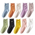 thumbnail image 1 of Crew Socks Daisy Non-slip 10 Pairs Running Socks Athletic Socks for Woman, 1 of 10