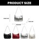 thumbnail image 3 of Elegant Underarm Bag Crossbody Bags PU Leather Handbag Fashionable Retro Shoulder Purse For Women Girls White, 3 of 4