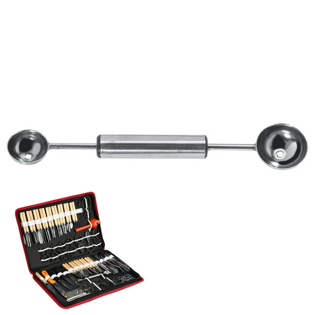 80 Pcs Kit d'Outils de Sculpture pour Belles Formes sur Aliments, Facile à Transporter, Idéal pour Chefs et Amateurs
