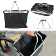 thumbnail image 3 of Bike Basket, Bike Riding Pouch Foldable Bicycle Basket  For Cycling, 3 of 8