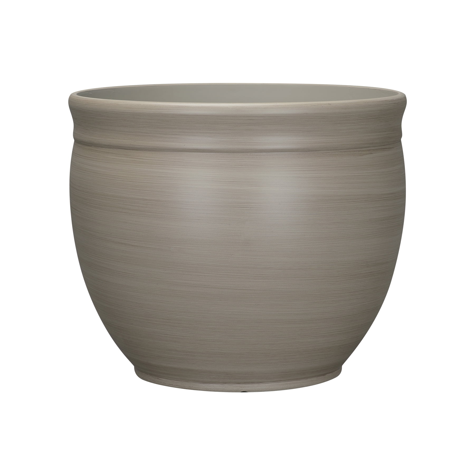 Mainstays 15.5in Resin Planter, Birch Grey