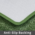 thumbnail image 4 of Extra Thick Bath Rugs for Bathroom - Anti-Slip Linen Set Mats Soft Plush Yarn Shaggy 100% Strong Polyester Living Room Bedroom Mat Water Absorbent(Green,24x36 Inches), 4 of 4
