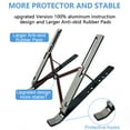 thumbnail image 4 of Laptop Stand, Laptop Holder Riser Computer Tablet Stand, Adjustable Full Silica Gel Aluminum Foldable Portable Holder, 4 of 6