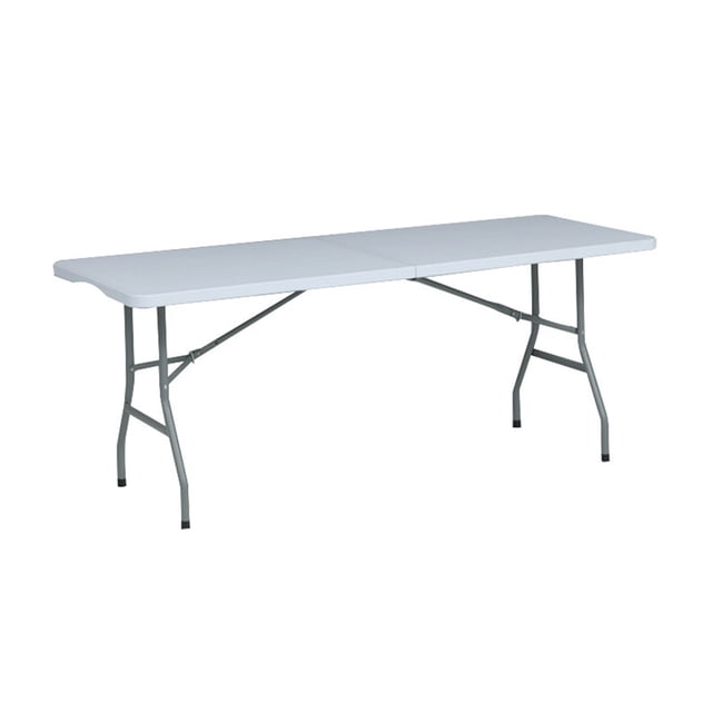 Mesa plegable blanca 1.80 Tablón para jardín picnic oficina etc