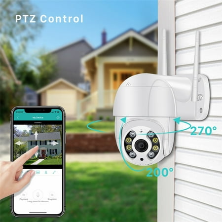 

QISIWOLE 1080p Wireless Camera WiFi Monitor Camera Dual Light Source Intelligent Cloud Storage Monitoring Ball Machine Deals
