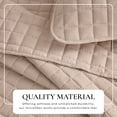 thumbnail image 2 of Solid Quilt Set - Lightweight, Soft, All-Season - 3-Piece Seersucker Bedding Set (Full / Queen, Bone), 2 of 6
