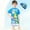 Gray, variant on ITSAME Boys Split Swimsuit 3-Piece(2-12T), with Swim Hat Print Top and Swim Trunks Quick-Dry Summer Fashion Surfing Swimwear Gray 3-4T