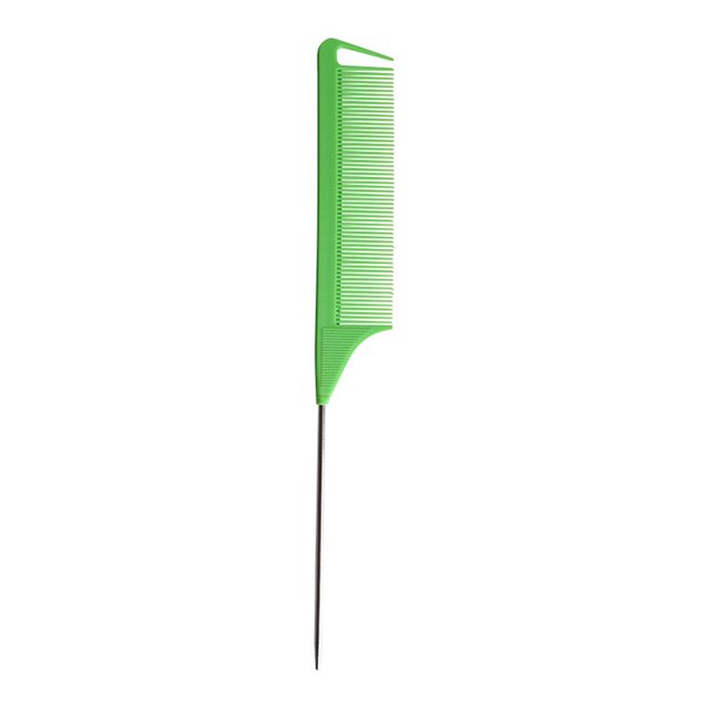 Pin resistente al calor, peine de cola de rata, peine suave de cola puntiaguda, peines de peinado de dientes finos, peines de cola de teñido de salón de despedida separados Gao Jinjia LED