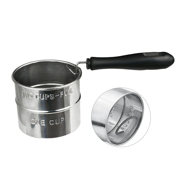 Flour Sieve Fine Mesh Powder Sifter Manual Mini Small Flour Sifter