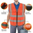 thumbnail image 3 of GHSDFBB High Visibility Safety Vest Mesh Reflective Work Vests for Men Women with Pockets and Zipper Meets ANSI/ISEA Standards, 3 of 7