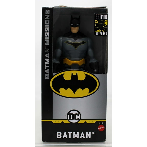 DC Comics Batman Missions Batman Basic Action Figure (Grey Suit)