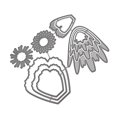 thumbnail image 3 of HANXIULIN New Flower Heart Metal Cutting Dies Stencils DIY Scrapbooking Album Paper Card Craft Tool Product, 3 of 5