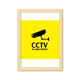 thumbnail image 1 of Logo bajo vigilancia Cuadro de madera decorativa marco de casa A4, 1 of 3