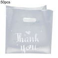thumbnail image 1 of 50Pcs/Set Bread Bags Translucent Food Grade Plastic Practical Thank You Printed Gift Packing Bags for Bread, 1 of 6