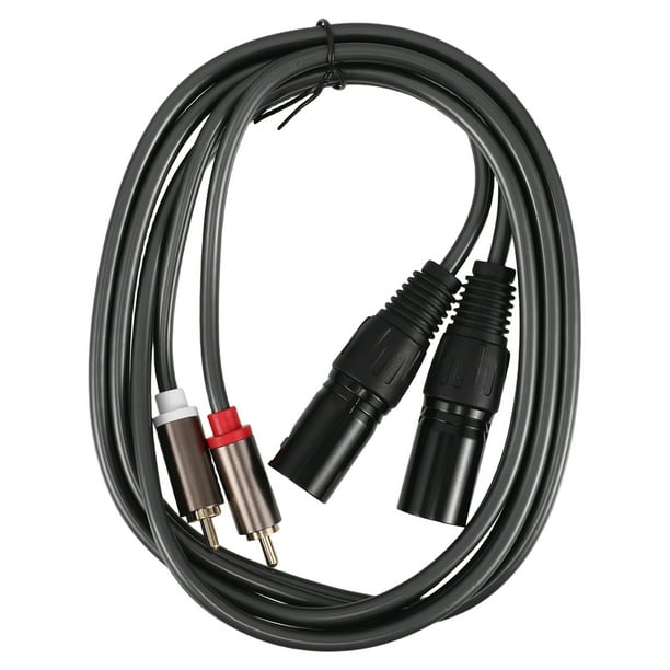 Cable de audio RCA a XLR macho para mezclador y amplificador Cable doble RCA a XLR macho Cable de audio RCA a XLR Cable de conversión estéreo