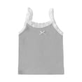 thumbnail image 5 of Miluxas Girl Tank Tops Sleeveless Scoop Neck Spaghetti Strap Crop Cami Shirt Teen Girls Summer Coastal Top Gray 3-4 Years, 5 of 6