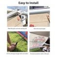 thumbnail image 7 of 4th of July RV Awning Sun Shade Screen 9'X7' Poppy Vase American Flag Mesh Sunscreen Patriotic Stars Daisy Awning Shade Screen with Zipper UV Blocker Completed Kits for RV Motorhome Camper, 7 of 7