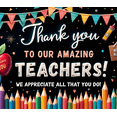 thumbnail image 4 of Colorful Design Teacher Appreciation Banner Educational Celebration School Decor for Teacher's Day Classroom Decoration Staff Recognition, 4 of 8