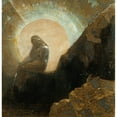 thumbnail image 3 of Odilon Redon 20x20 Black Modern Framed Museum Art Print Titled - Melancholy (1876), 3 of 5