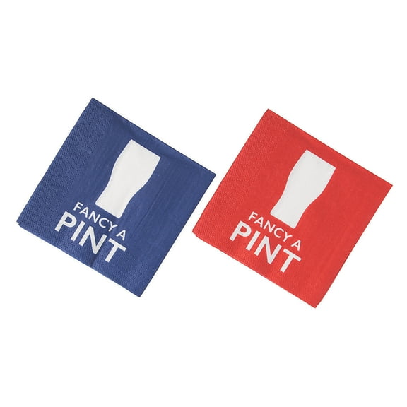 British Party Bev. Napkins (16Pc) - Party Supplies - 16 Pieces
