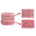thumbnail image 4 of Toddler Wool Scarf And Hat Set Winter Twisted Double Pompom Knitted Hat,gray, 4 of 6