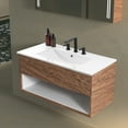 thumbnail image 3 of JONATHAN Y Ancillary 3-Hole 36 in. W x 18.25 in. D Classic Contemporary Rectangular Ceramic Single Sink Basin Vanity Top, White, 3 of 8