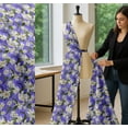 thumbnail image 5 of Soimoi Cotton Cambric Fabric Leaves & Lily Floral Printed Fabric 1 Yard 42 Inch Wide, 5 of 7