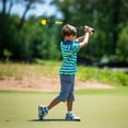 thumbnail image 4 of Costway 31.5" Golf Swing Trainer Aid with Weighted Head for Grip Rhythm Flexibility Balance Yellow, 4 of 10