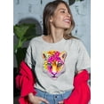 thumbnail image 2 of Rainbow Leopard T-Shirt Women -Rose Khan Designs, Female Small, 2 of 4