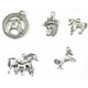 thumbnail image 2 of 15x Vintage Tibetano Caballo De Plata Colgantes Joyas Artesanía Bricolaje, 2 of 6