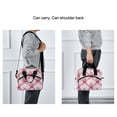 thumbnail image 6 of Insulated Crossbody Lunch Bag 10L Lunch Tote with Adjustable Shoulder Strap for Work Office Picnic Bows and Wildflowers Pattern, 6 of 6