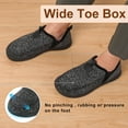 thumbnail image 3 of Barerun Men's Moccasin Slippers Wide Memory Foam House Shoes for Indoor & Outdoor, 3 of 8